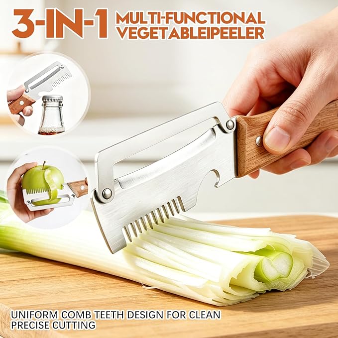 3-in-1 Multifunctional Peeler Knife – Kitchen Vegetable & Fruit Cutter