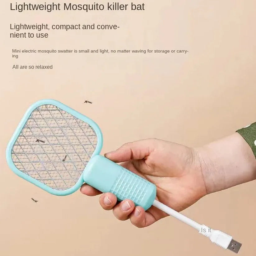 Mini USB Portable Electric Mosquito Racket – Rechargeable Mosquito Killer Swatter