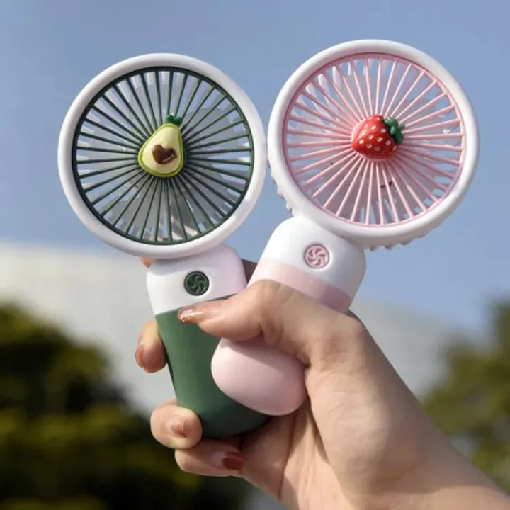 Mini Hand Fan – Portable USB Rechargeable Cooling Fan for Summer Heat