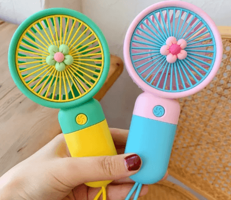 Mini Hand Fan – Portable USB Rechargeable Cooling Fan for Summer Heat