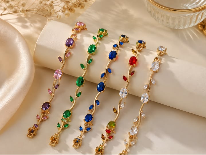 Tulip Bracelet – Elegant Floral Gold-Plated Bracelet for Women