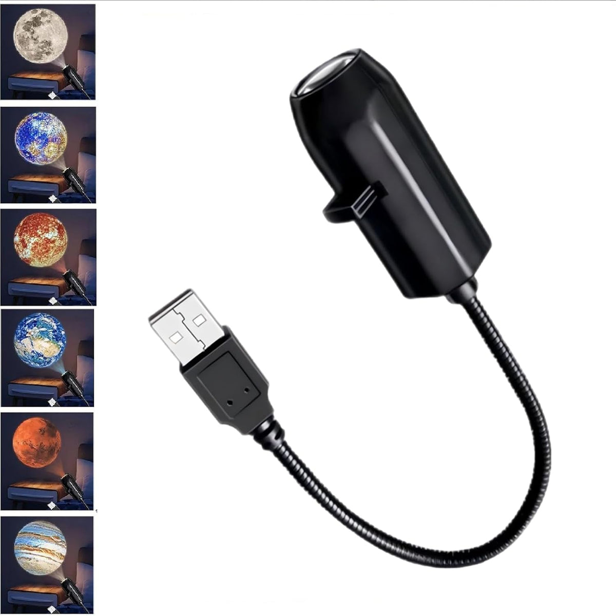 USB Projector Night Light – LED Star Galaxy Projector Lamp for Bedroom & Room Decor