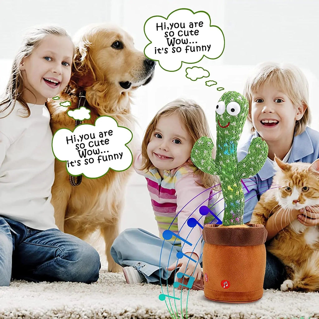 Dancing Talking Cactus Toy – Rechargeable Singing & Dancing Interactive Toy