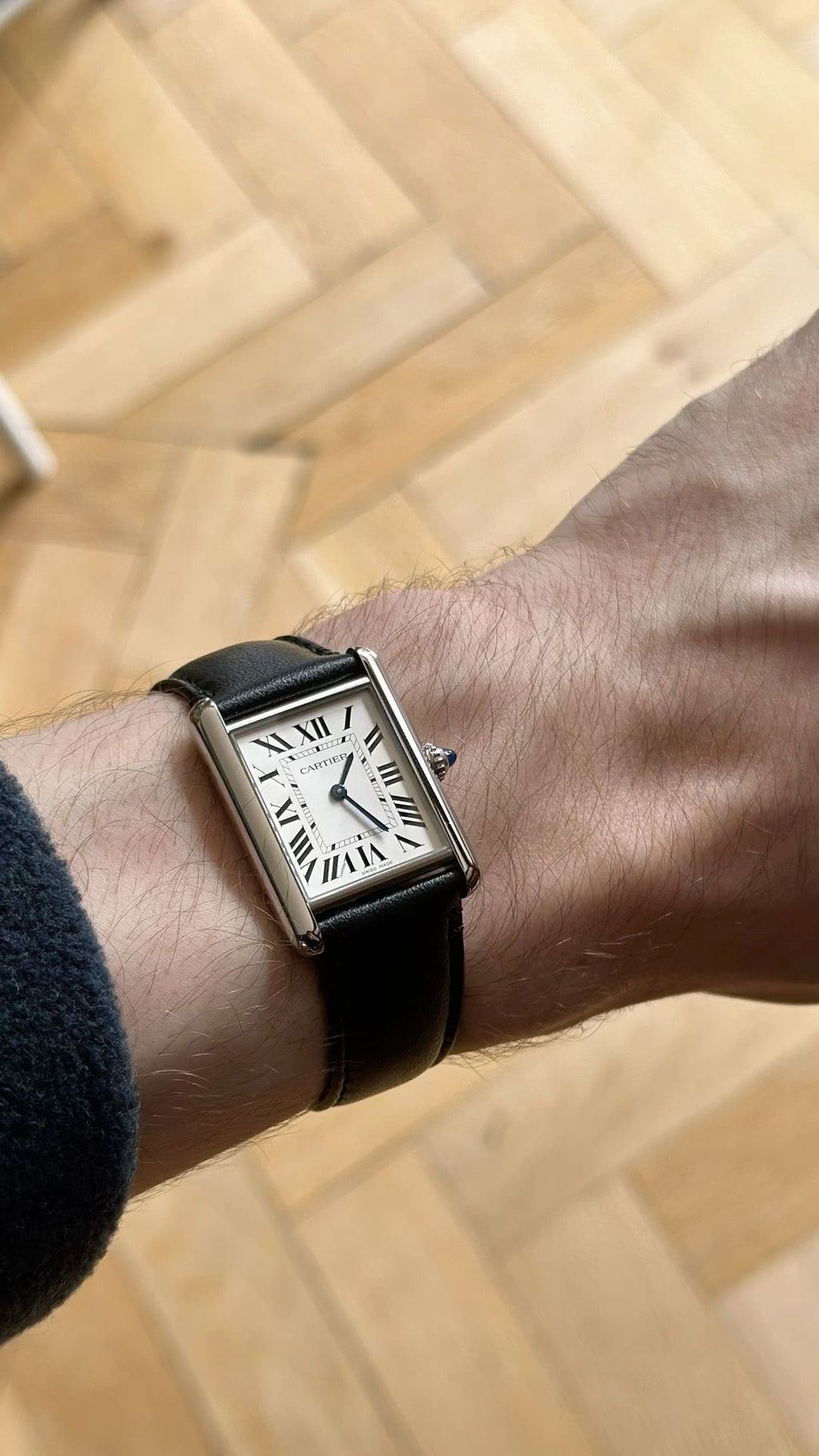 Cartier Tank Style Luxury Watch for Men – Classic Square Dial Elegant Wristwatch