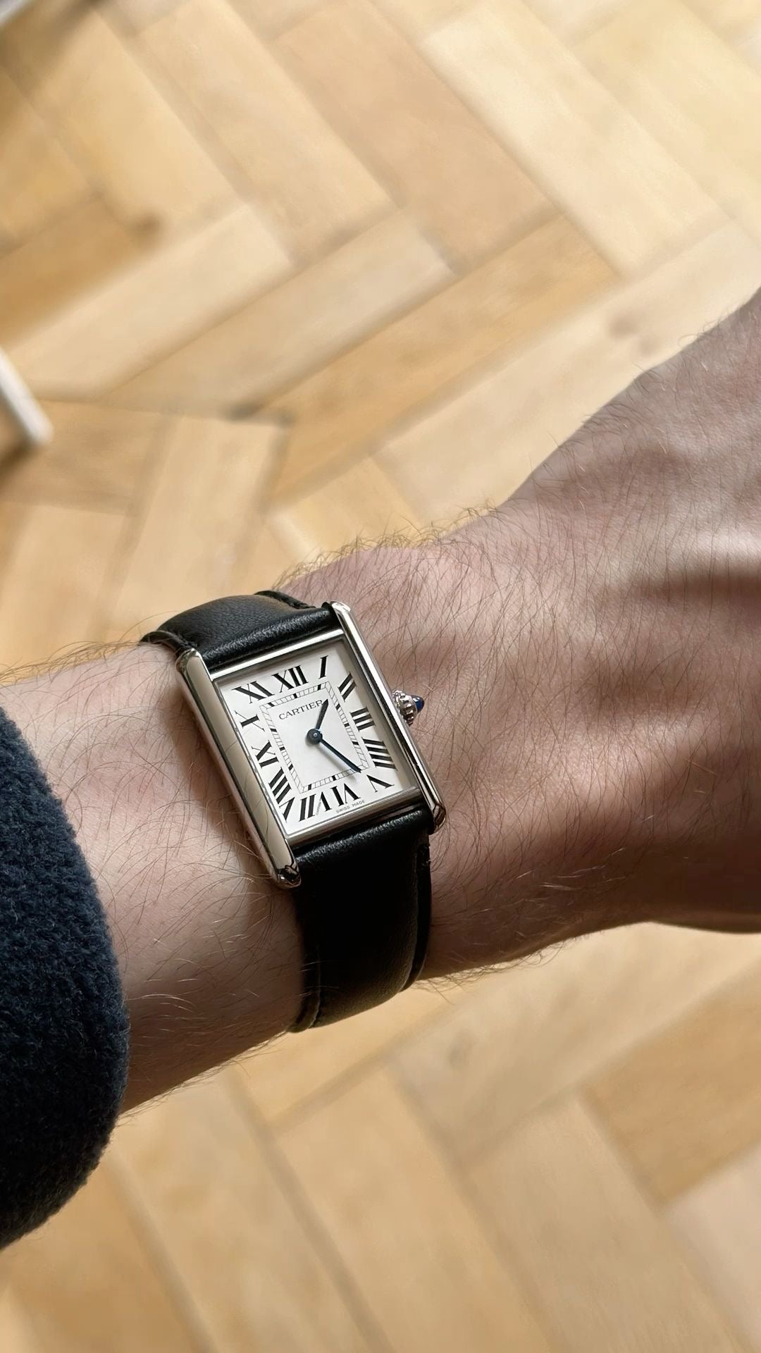 Cartier Tank Style Luxury Watch for Men – Classic Square Dial Elegant Wristwatch