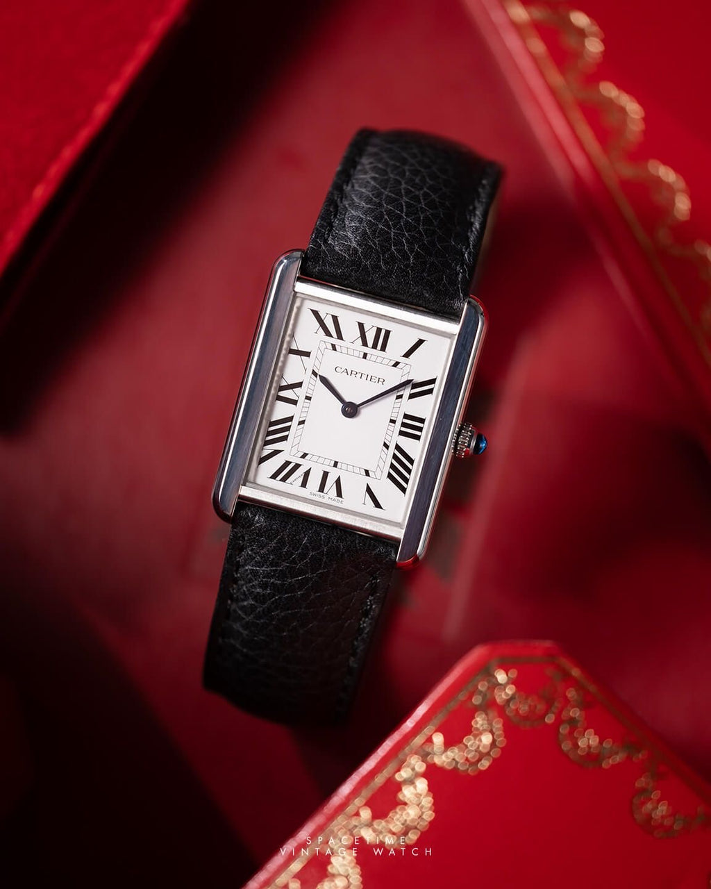 Cartier Tank Style Luxury Watch for Men – Classic Square Dial Elegant Wristwatch