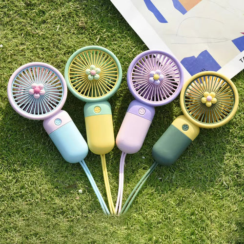 Mini Hand Fan – Portable USB Rechargeable Cooling Fan for Summer Heat